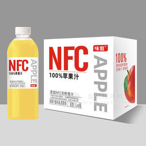 味傲NFC100%蘋(píng)果汁飲料箱裝招商1L×6瓶