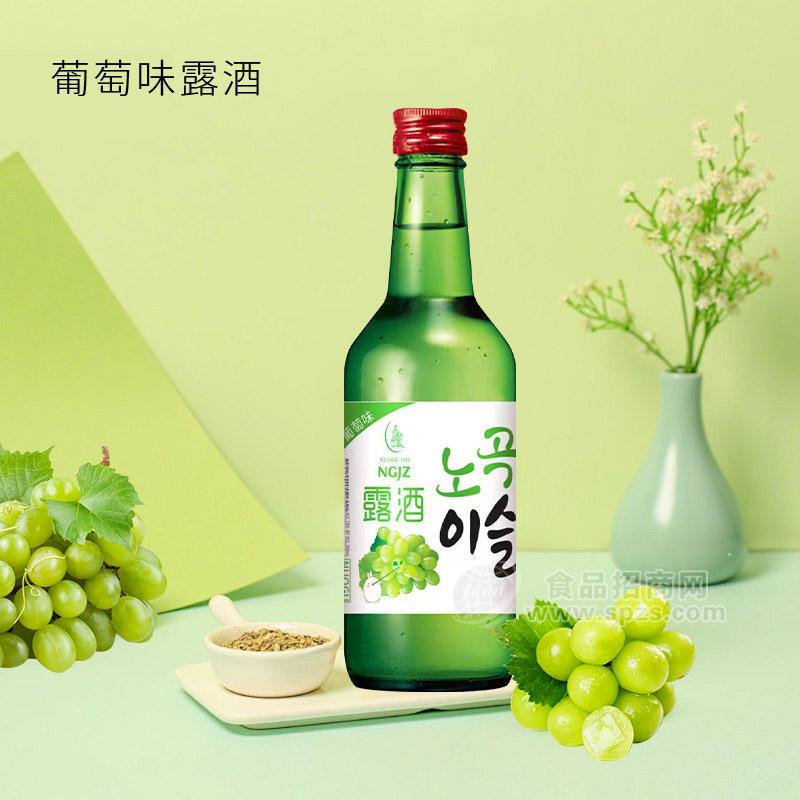 葡萄味露酒花果酒瓶裝招商360ml