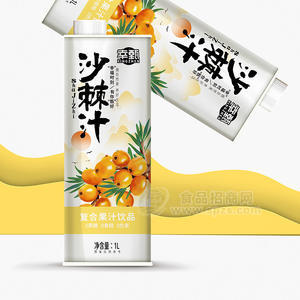 幸甄沙棘汁复合果汁饮料瓶装招商1L