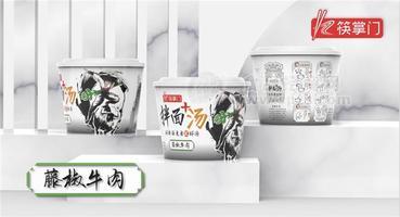 筷掌门拌面藤椒牛肉面188克方便面非油炸健康面