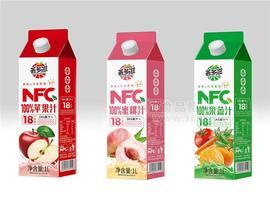 薈多滋18果蔬100%NFC果汁飲料屋頂盒裝招商1L