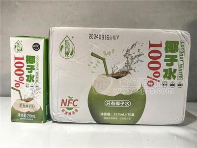 東芳純100%NFC椰子水箱裝招商250ml×10盒