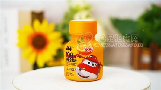 鲜早超级飞侠乐迪100%橙汁复合饮料125ml小瓶饮料儿童款