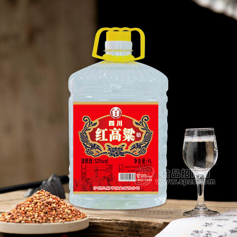 绣江春四川红高粱52%vol白酒桶装酒桶酒招商4L