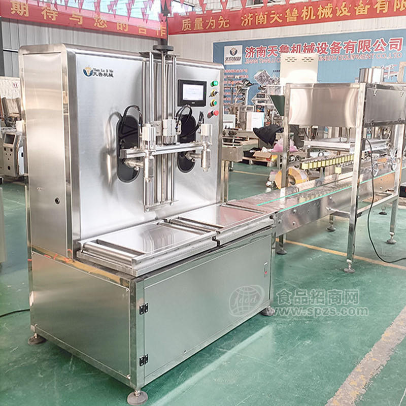 天鲁下潜式液体灌装机 济南汽水饮料灌装机械