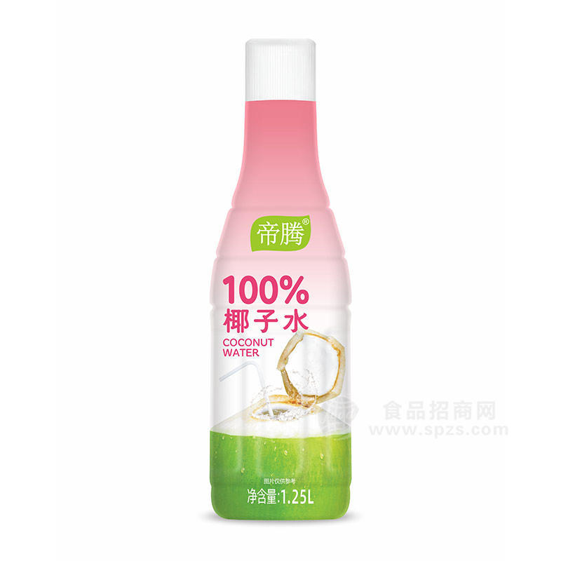 帝腾100%椰子水果汁饮料瓶装招商1.25L 