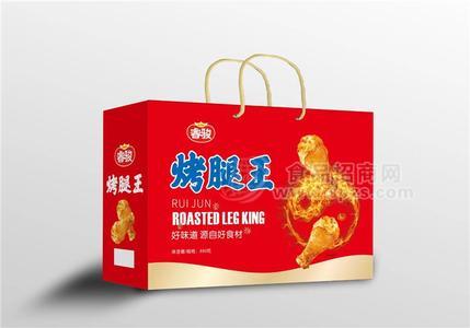 睿駿烤腿王休閑食品禮盒裝880g