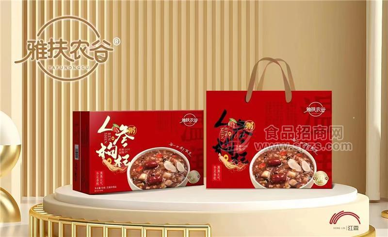 雅扶农谷人参枸杞粥红色款