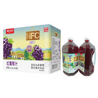 味优滋NFC100夏黑红葡萄汁复合果汁饮料箱装招商2.5L
