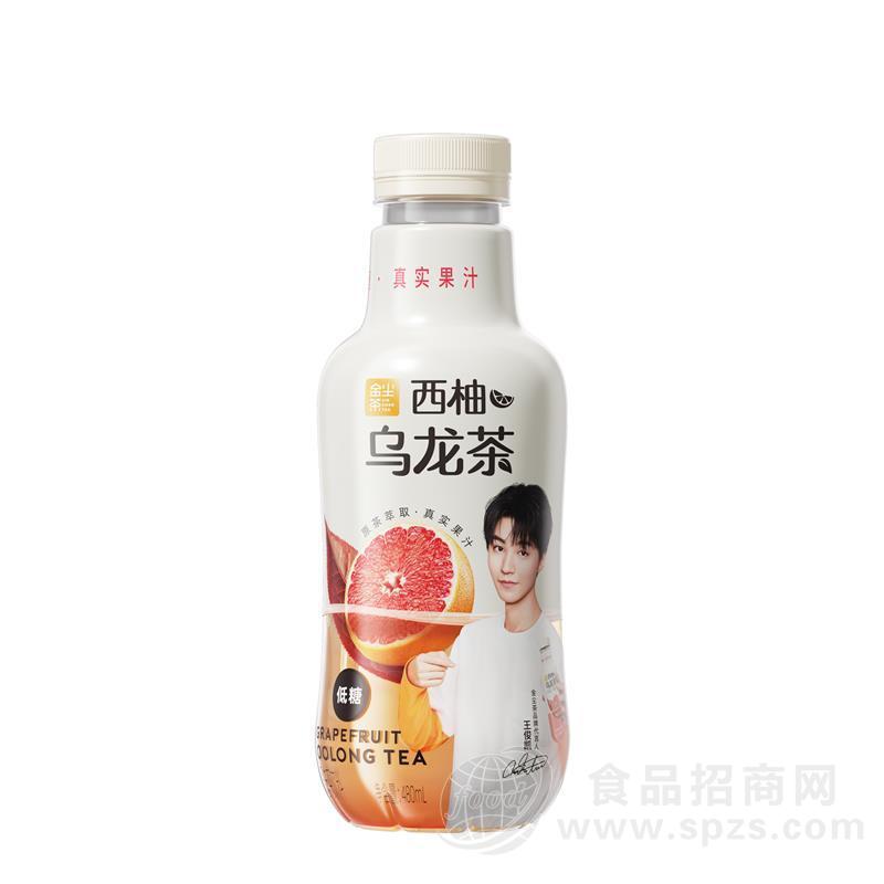 金尘茶西柚乌龙茶低糖茶饮料480ml
