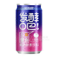 恒利康發(fā)酵吧藍(lán)莓味果蔬酵素飲料易拉罐裝廠家招商