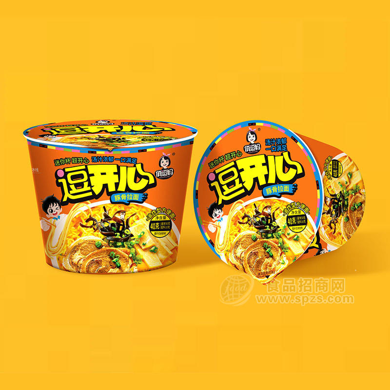俏逗妈豚骨拉面油炸型方便面迷你杯方便速食桶装招商40g