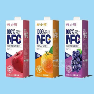 椰小帽100%NFC果汁饮料无菌冷灌苹果汁橙汁葡萄汁盒装招商