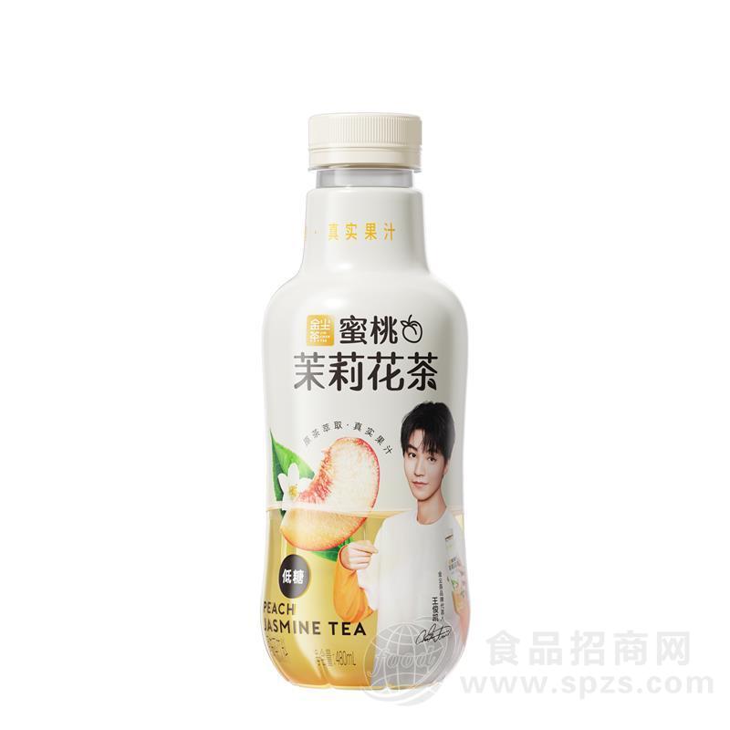 金尘茶蜜桃茉莉花茶低糖茶饮料480ml