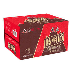 冰峰中华字号酸梅汤复合果汁饮料中式饮品箱装招商500ml×