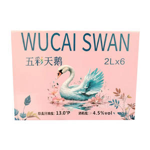 五彩天鵝13°P濃度4.5%vol啤酒禮盒裝招商2L×6瓶