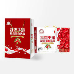 智汇超脑红枣牛奶复合蛋白饮品饮料礼盒装招商