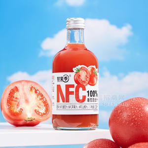 甘果季NFC100%番茄混合汁果蔬汁饮料瓶装招商325ml