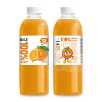 毓茗盞100%橙復(fù)合果汁NFC冷榨果汁飲料瓶裝招商1L