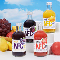 甘果季NFC100%葡萄汁果汁飲料瓶裝招商325ml