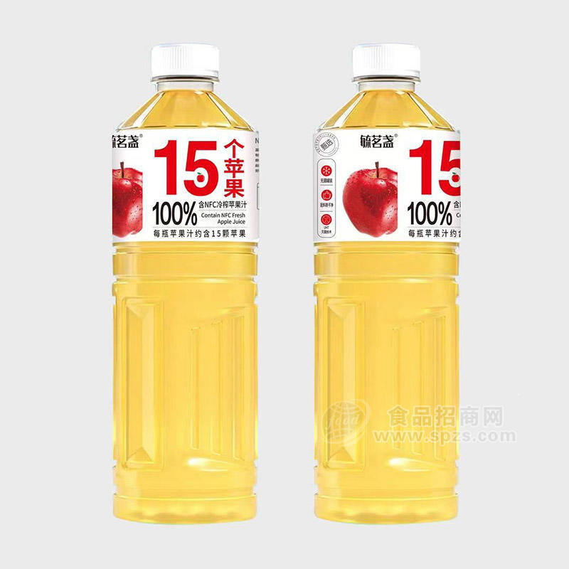 毓茗盞100%含NFC冷榨蘋(píng)果汁15個(gè)桃子果汁飲料瓶裝招商1