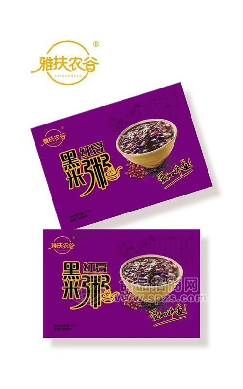 雅扶农谷黑米红豆粥