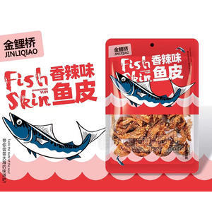 金鯉橋香辣味魚(yú)皮休閑零食袋裝招商75g