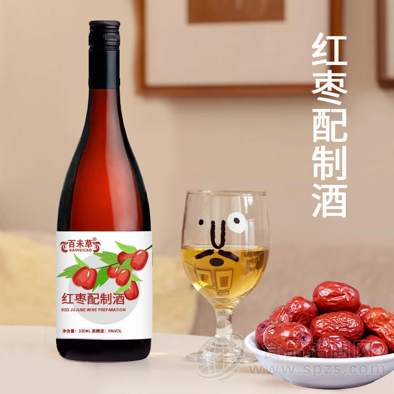 红枣配制酒加工定制果酒ODM