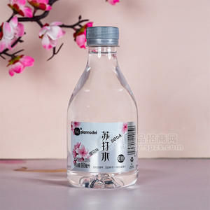片断樱花味无汽苏打水饮料无糖饮料招商360ml