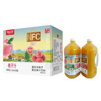 味优滋NFC100桃子汁复合果汁饮料箱装招商2.5L×6瓶