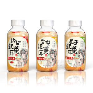 澳进枸杞雪梨莲子银耳羹混合口味植物饮料瓶装招商430ml