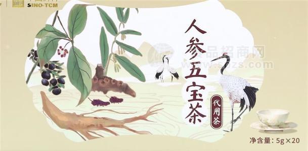 閱鑒本草人參五寶茶滋獨(dú)立小包裝沖泡方便 5g/20包