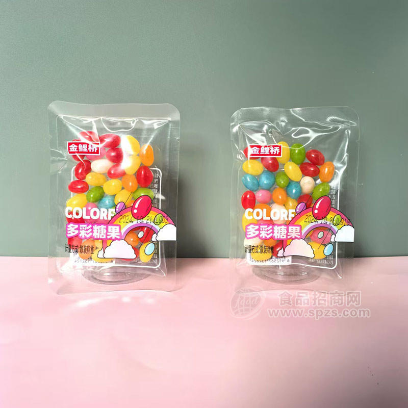 金鲤桥多彩糖果休闲零食袋装招商