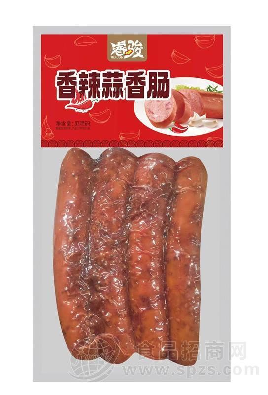 睿骏香辣蒜香肠休闲食品