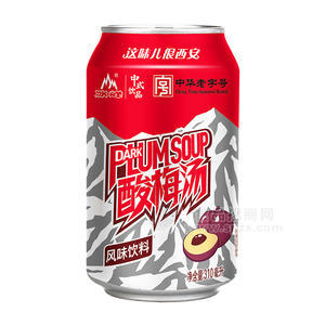 冰峰中式饮品酸梅汤风味饮料罐装招商310ml