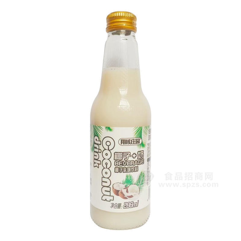 翔核庄园椰子+奶椰子乳味饮料瓶装招商288ml