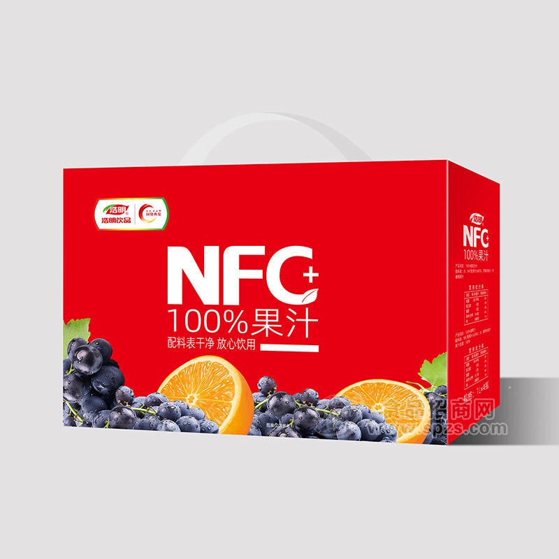 浩明NFC+100%果汁混合裝橙汁葡萄汁果汁飲料禮盒裝招商