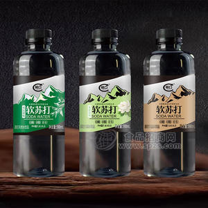 畅口苏打天然水饮品毛尖茶味茉莉花味软苏打水饮料590ml