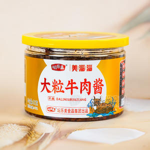 坛乐美美淄淄 大粒牛肉酱 下饭酱休闲食品罐装招商400g