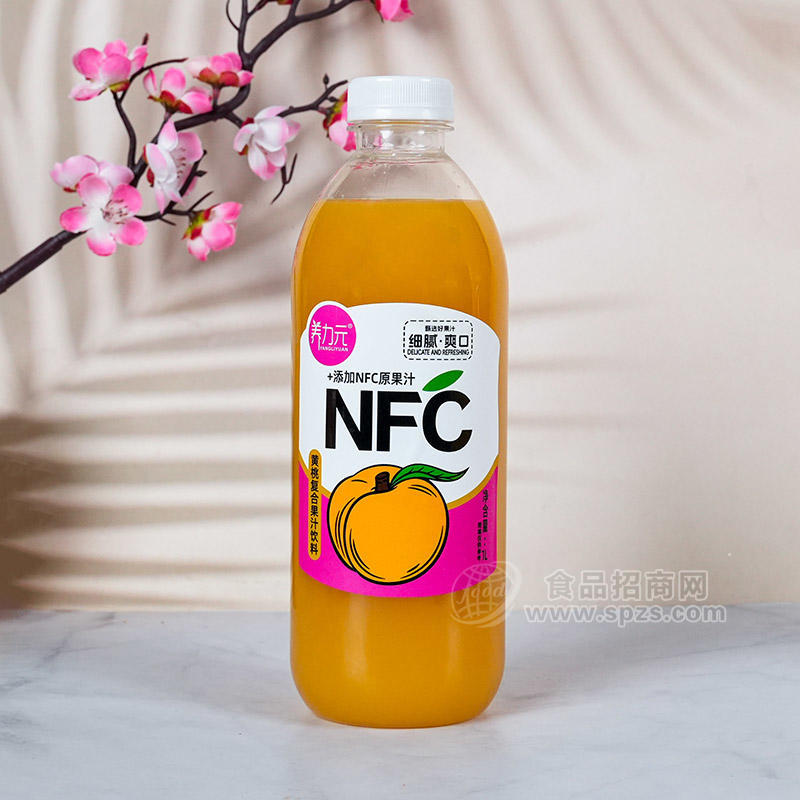 养力元NFC黄桃复合果汁饮料瓶装招商1L