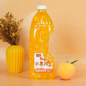 拥抱青春水果捞蜂蜜黄桃椰果复合果汁饮料瓶装招商2.38L