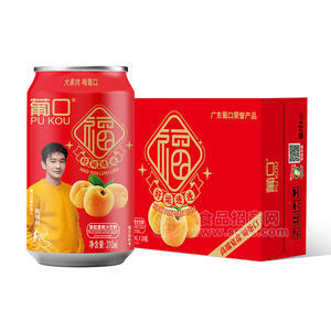 葡口高端宴席果粒黃桃汁飲料禮盒裝招商310ml×24瓶