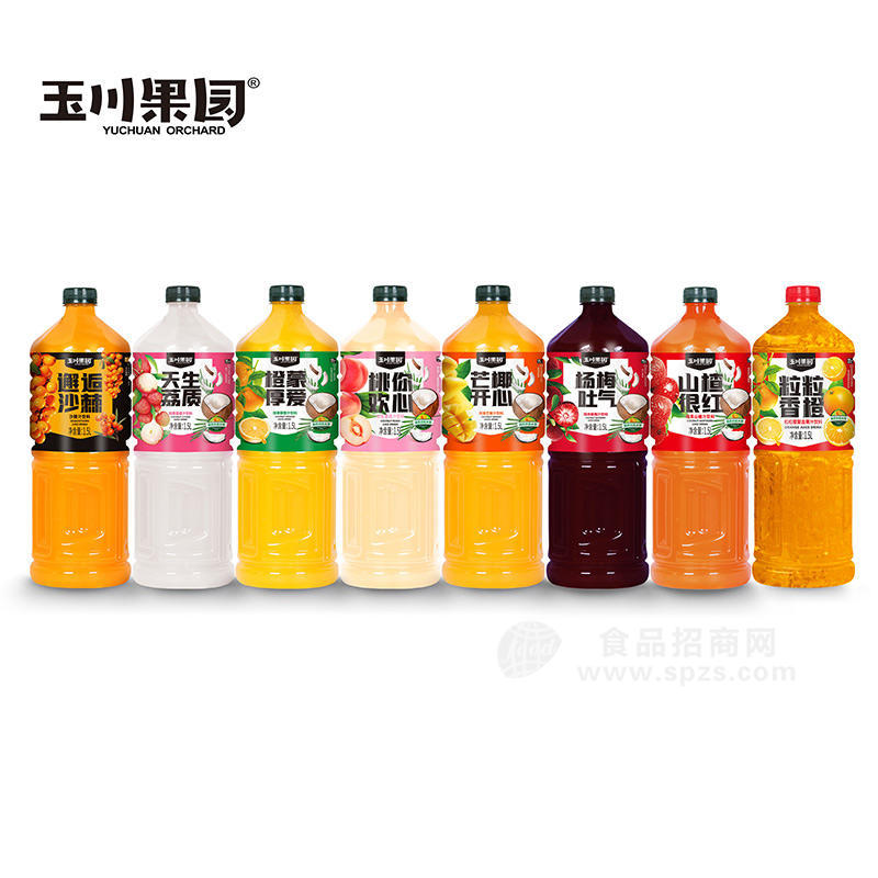 玉川果园8口味组合图招商1.5l 