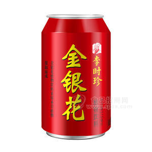 李時珍金銀花植物飲料罐裝招商310ml