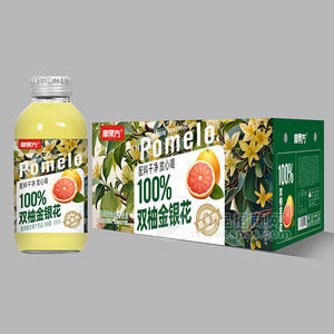 魔方果100%双柚金银花果肉复合果汁饮品箱装招商320ml