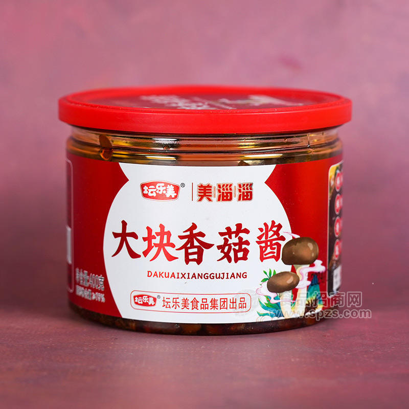 壇樂(lè)美美淄淄 大塊香菇醬 下飯醬休閑食品罐裝招商400g