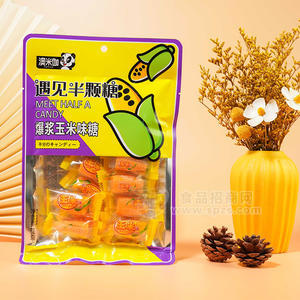 澳米伽爆浆玉米味糖果零食105g