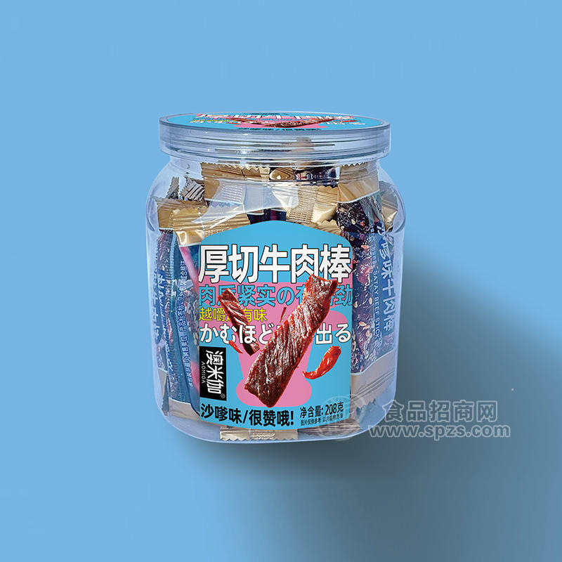 澳米伽沙嗲味厚切牛肉棒208g