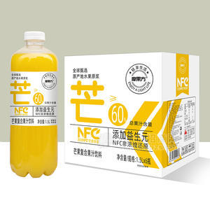 魔方果NFC芒果復(fù)合果汁飲料果汁含量≥60%箱裝招商1.5L