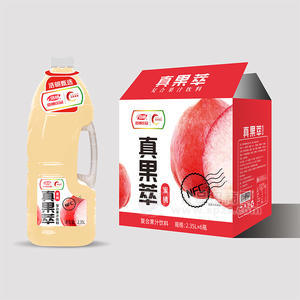 浩明甄選真果萃NFC蜜桃復(fù)合果汁飲料箱裝招商2.35L×6瓶